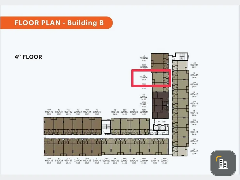 Selling down payment, D Condo Hype Rangsit, 4th floor, view in the project, interested in owning, hurry up and reserve now!