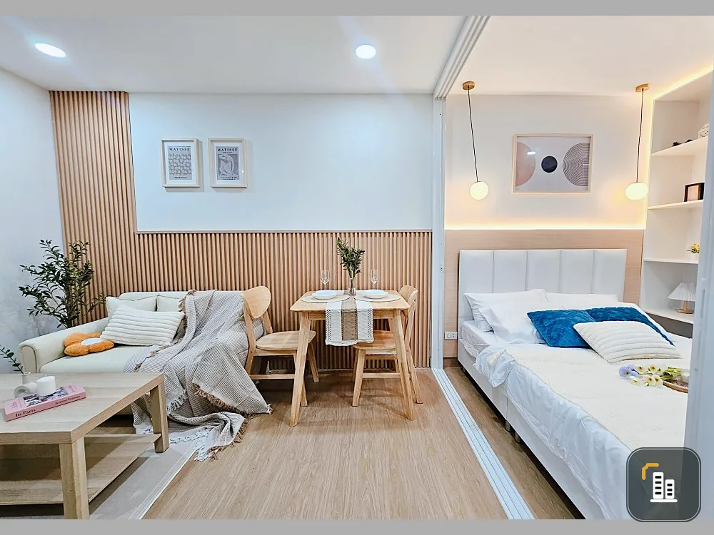Condo for sale, The Tree Lat Phrao-Wang Hin, beautifully decorated room, complete here, just come and move in, don't wait.
