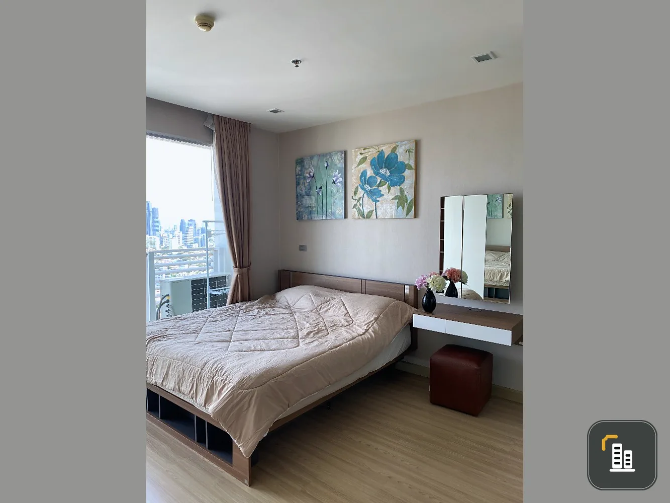 For rent: Skywalk and Wells Residence, 41st floor, City view, fully furnished room, ready to move in, book now, don't wait.