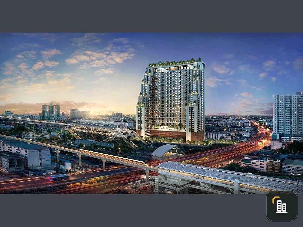 Selling down payment, The Living Ramkhamhaeng, high floor, corner room, spacious, private, great view, interested, book now.