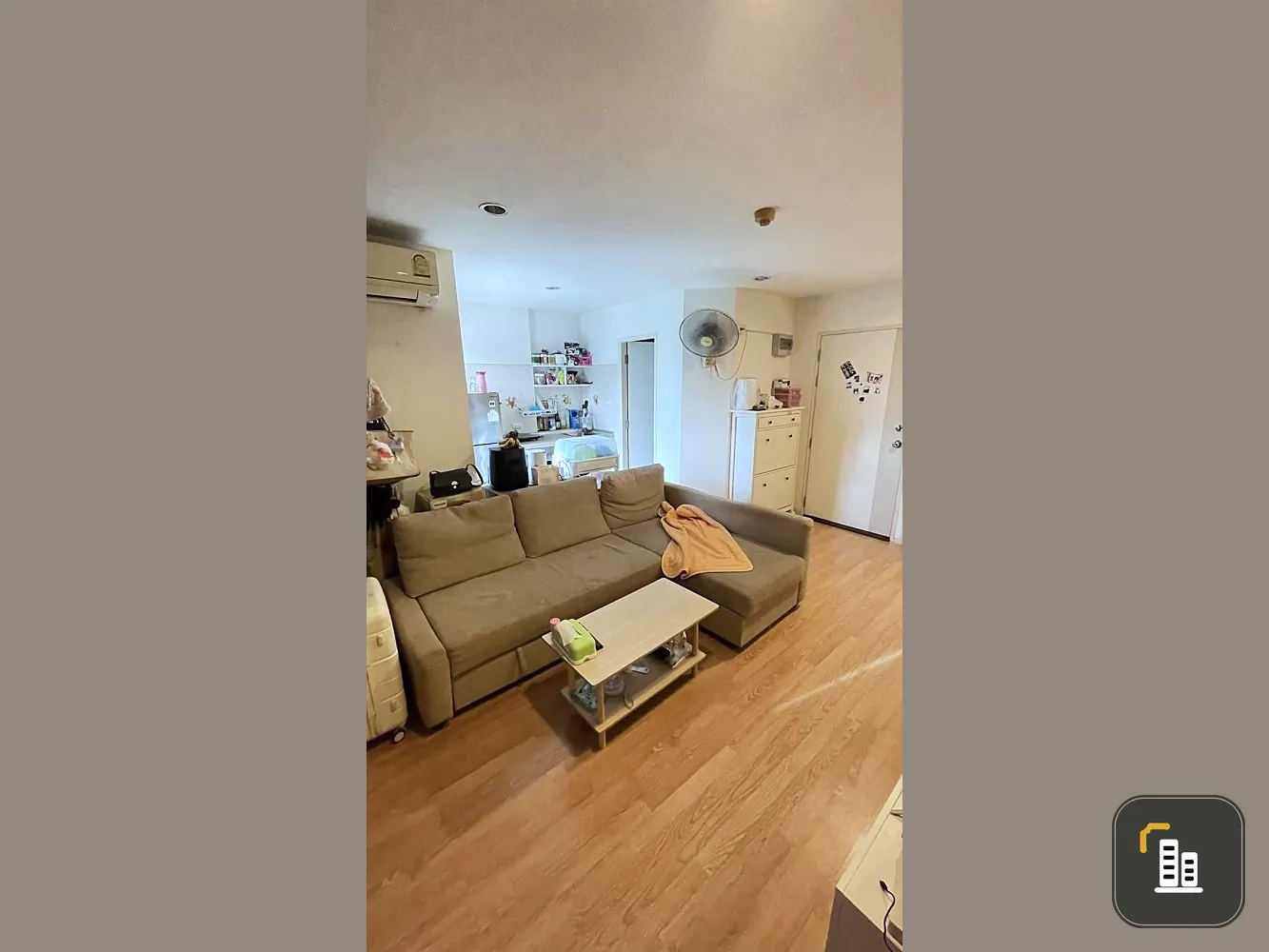 For sale: Lumpini Ville On Nut–Phatthanakan, 2nd floor, fully furnished and equipped with appliances. Reserve now!