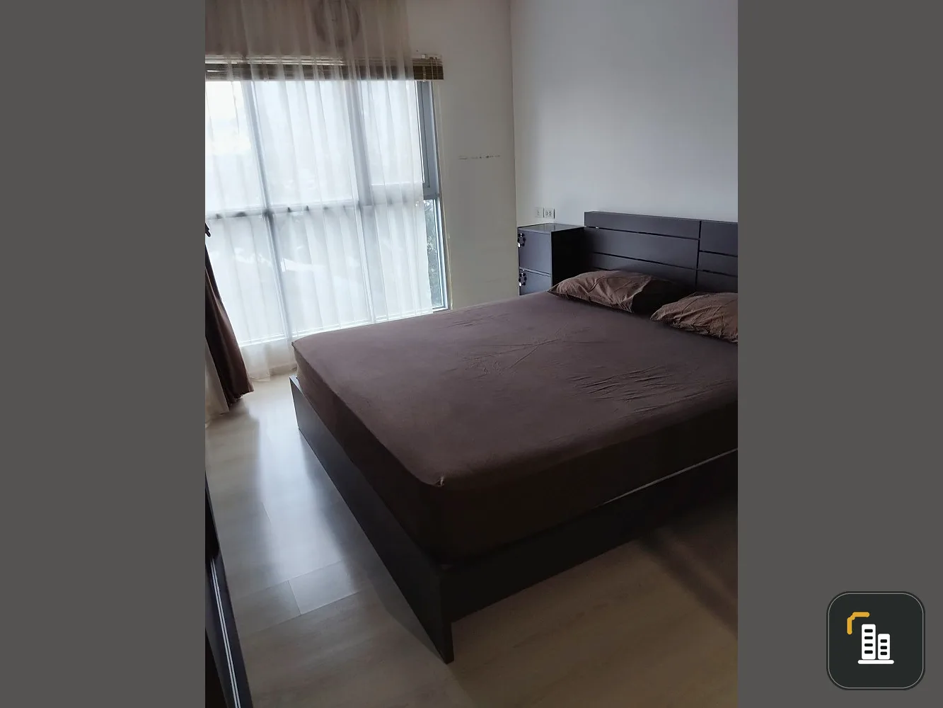 Condo for rent, Aspire Sukhumvit 48, 2nd floor, not high, white room, spacious, airy, comfortable, book first, get first.