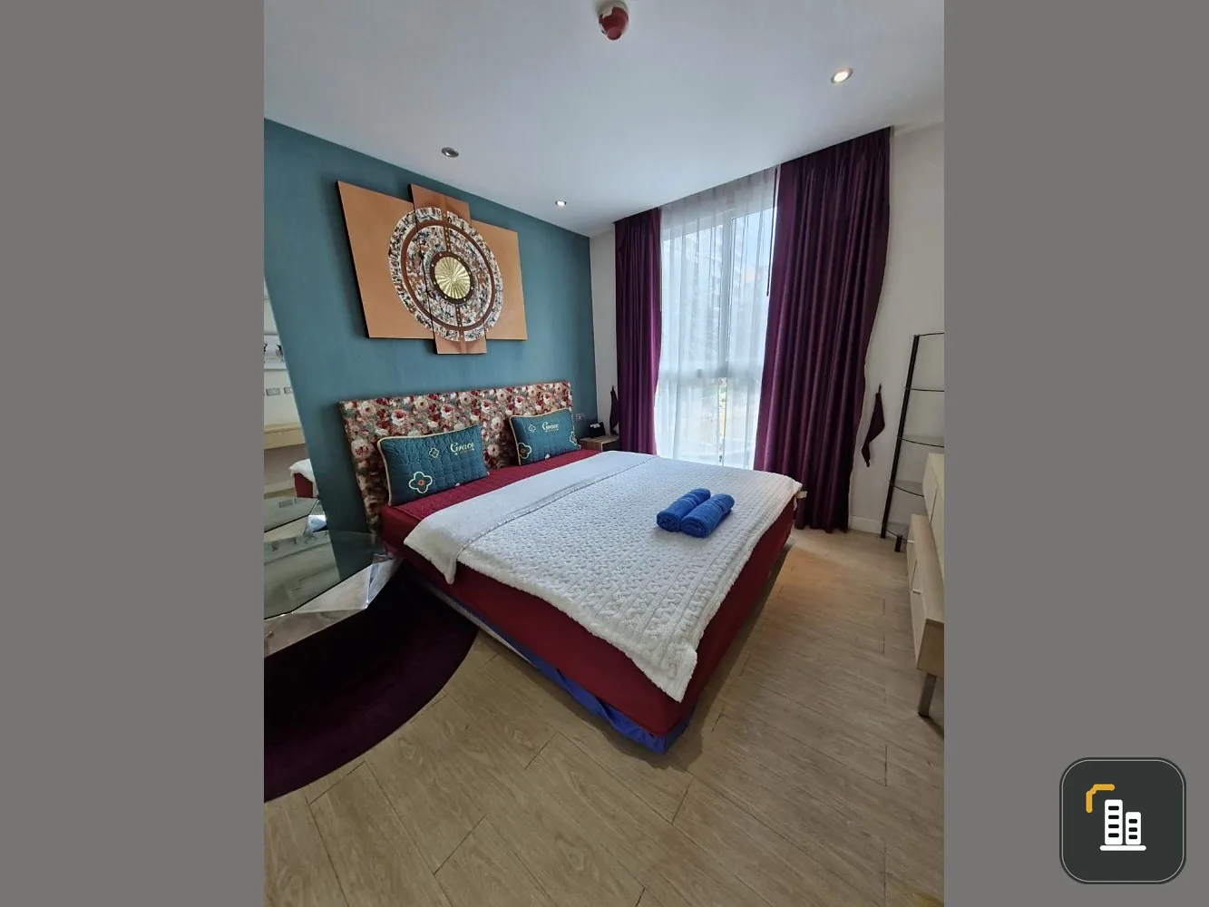 For rent Grand Caribbean Resort Pattaya (South Pattaya) Beautiful room, nice to live in, fully furnished, pool view, you shouldn't miss it.