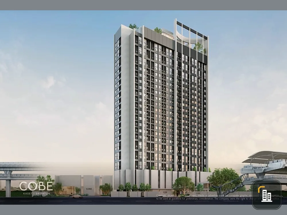 Down payment sale: Cobe Kaset-Sripatum Studio room, 8th floor, 2.7 meter high ceiling, with walk-in closet, reserve now.