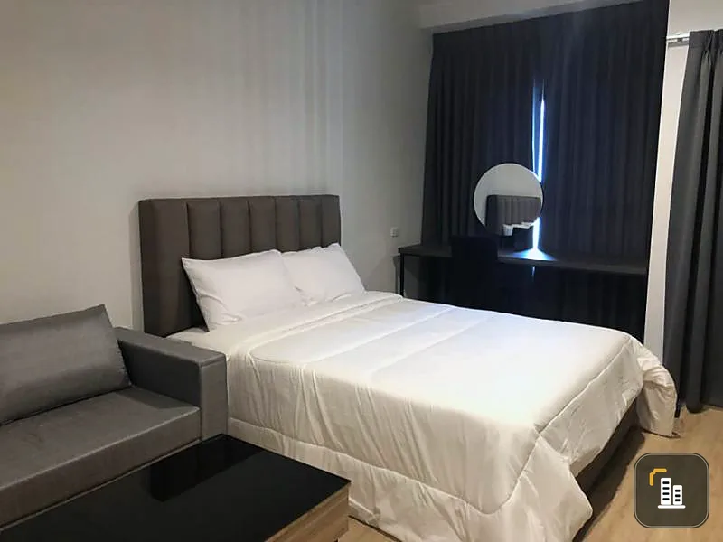 This room is ready for everything. At this price, do not let it be missed. Ideo New Rama 9 for rent.