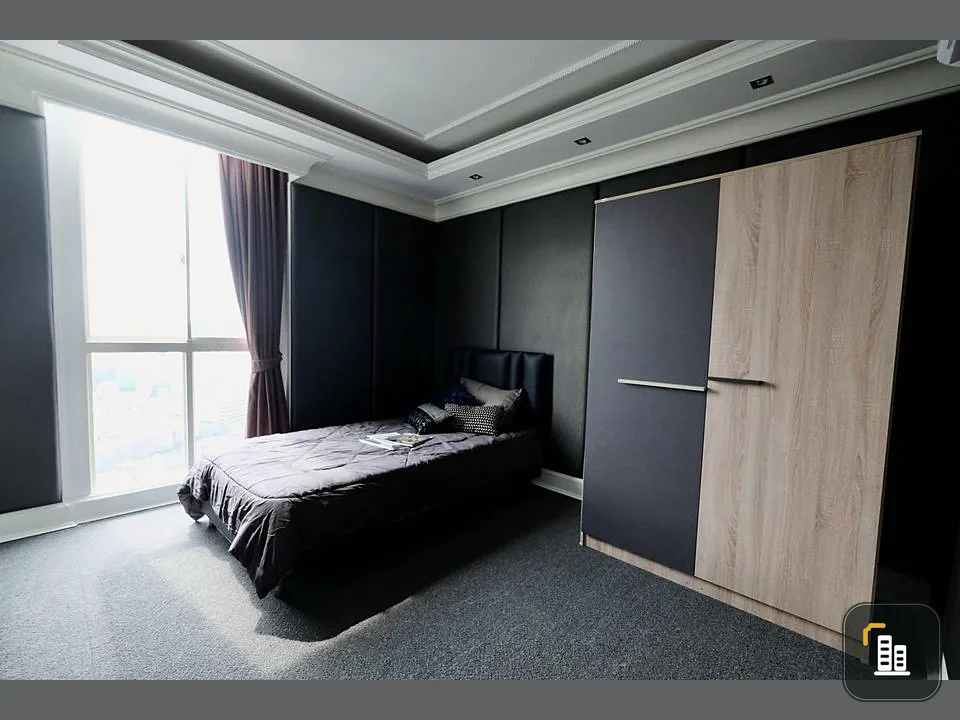 For rent!! Condo A Space ID Asoke-Ratchada, 22nd floor, beautiful room, fully furnished, don't miss it!!