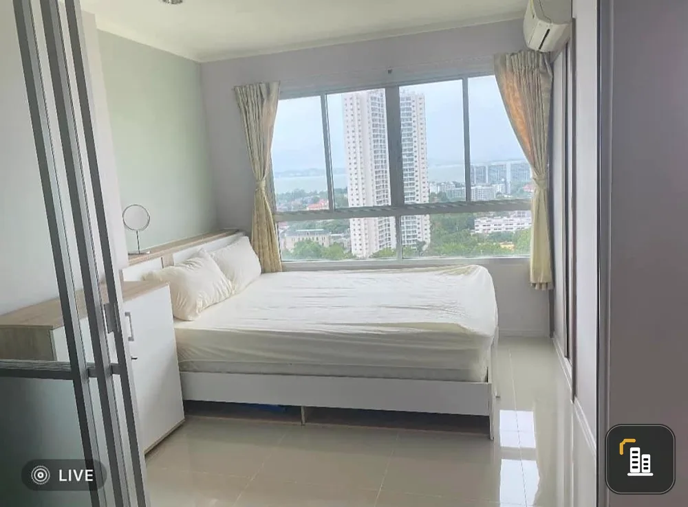For rent Lumpini Ville Naklua - Wong Amat (North Pattaya) high floor, bright and comfortable room, sea view, don't wait.