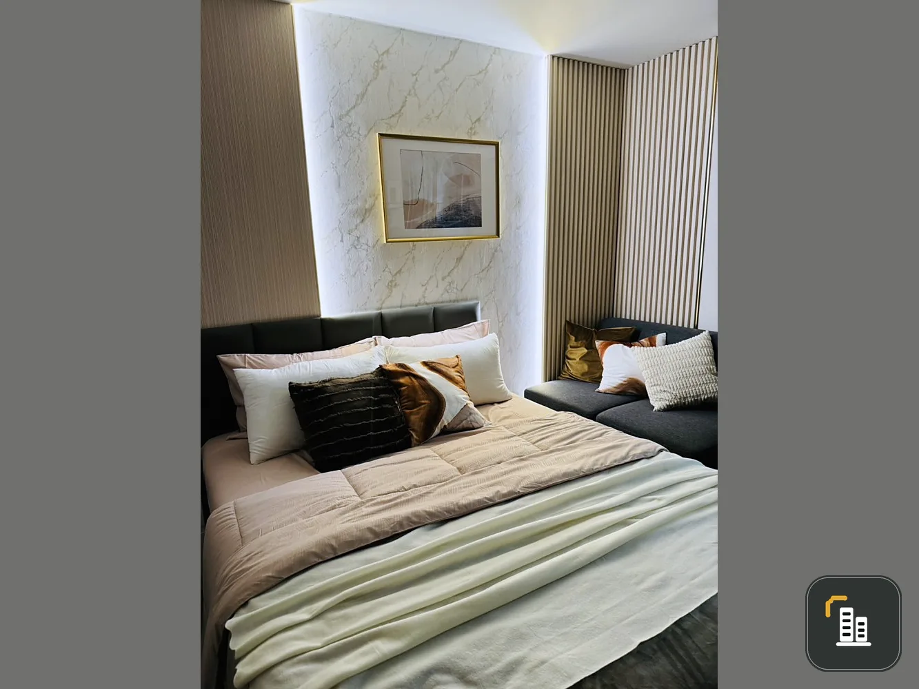 For rent: Kave Town Island, 8th floor, beautiful view, fully furnished, I must say it's extremely livable, book now, hurry!