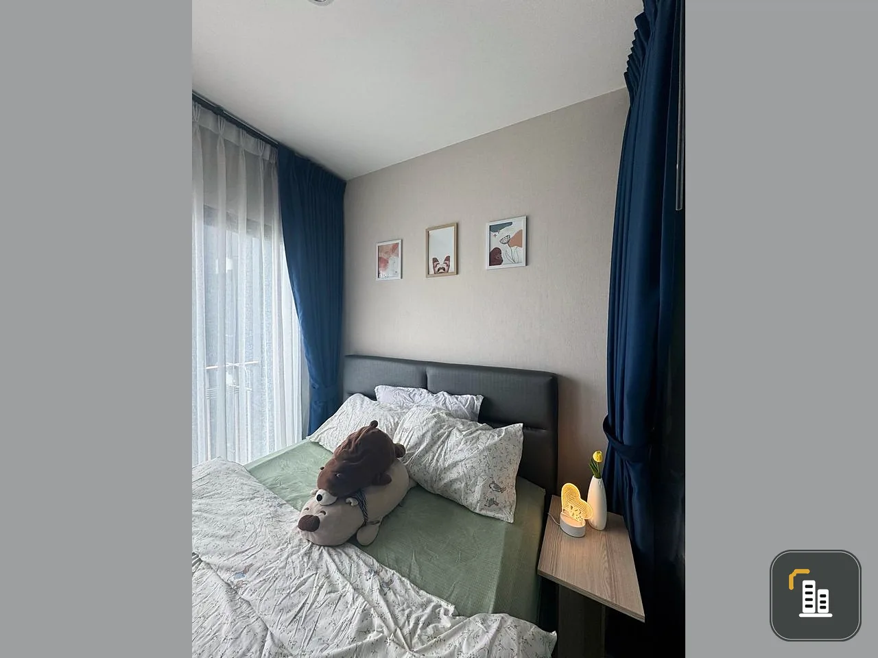For rent: The Tree Rio Bang O Station, bright room, glass partition, with electrical appliances, book now
