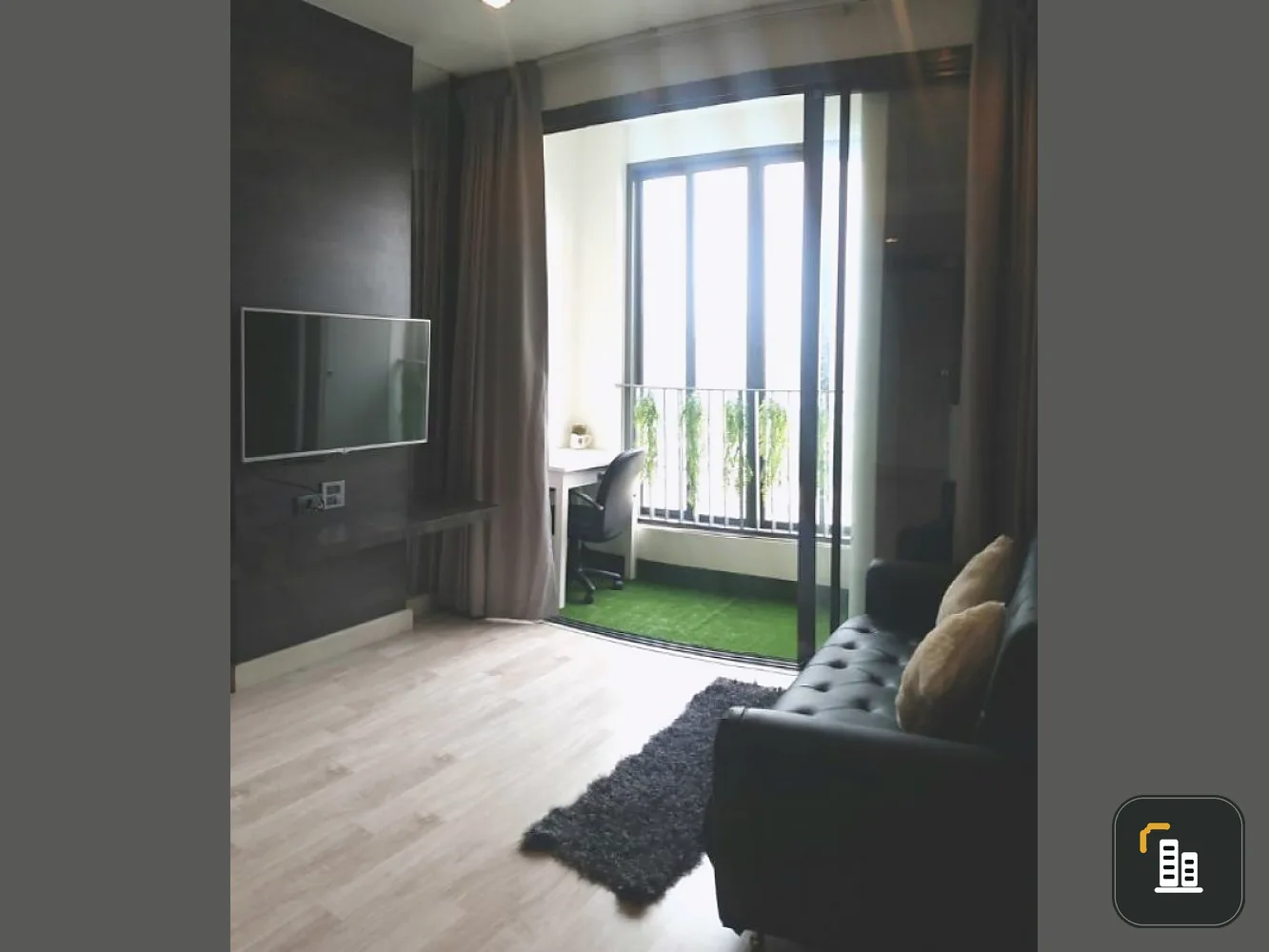 Super wow!! Condo for rent/sale, Ideo Mobi Rama 9, fully furnished. Ready to move in, good view...