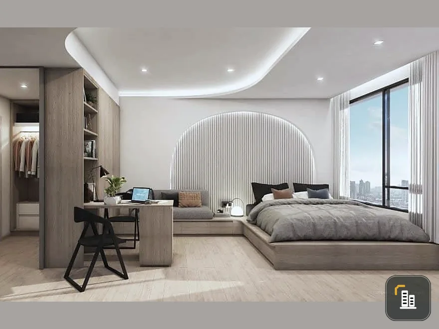 Down payment sale, Reference Sathorn-Wongwian Yai, high floor, studio room, Walk in closet, don't miss out, book now.