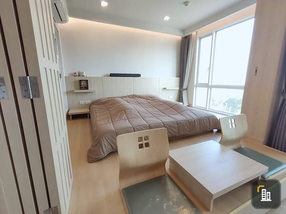 For rent, U Sriracha, Sea view room, near Sriracha beach, decorated in Japanese style, Zen style, very comfortable, hurry up and grab it.