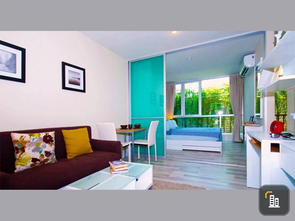 Urgent sale, Condo The Cube Ramkhamhaeng, 2nd floor, Building B, beautiful room, ready to move in condo, full furniture, book now