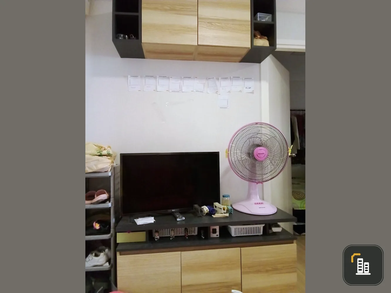 For sale: Plum Condo Mix Chaengwattana Phase 4, 4th floor, bright and comfortable room with built-in furniture. Reserve now!