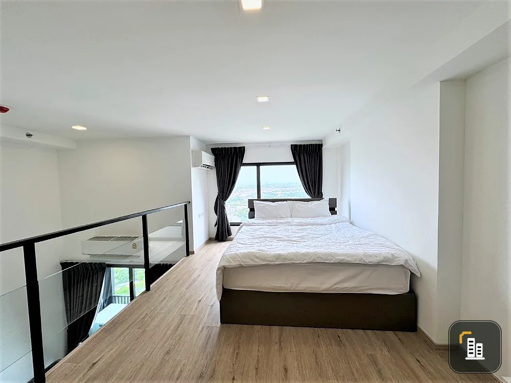 For rent, The Rich Rama 9-Srinakarin Condo, 31st floor, spacious room, fully furnished, ready to move in, don't miss it!!