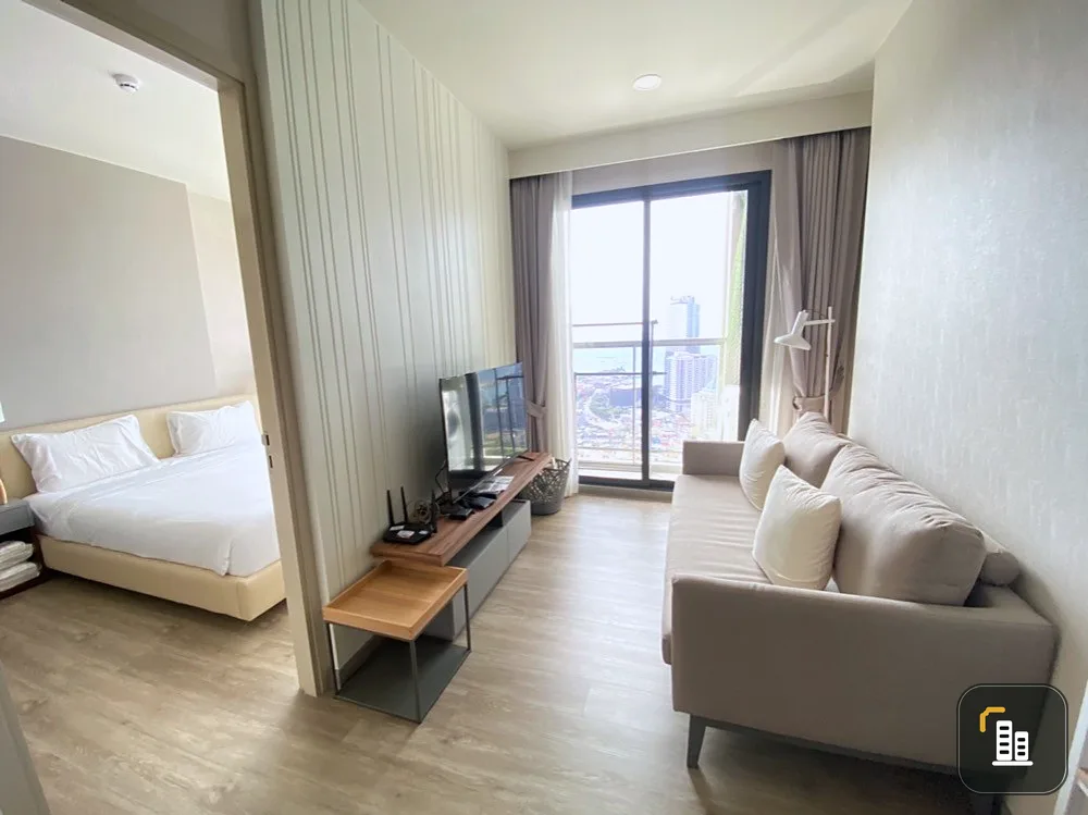 For rent: Keen Center Sriracha, 22nd floor, sea view, fully furnished room, nice to live in, book now, don't wait, hurry!