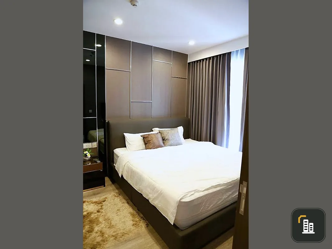 Condo for rent, ideo mobi Asok, beautiful decorated room, luxurious, look expensive, high floor, great view, just come in, don't wait