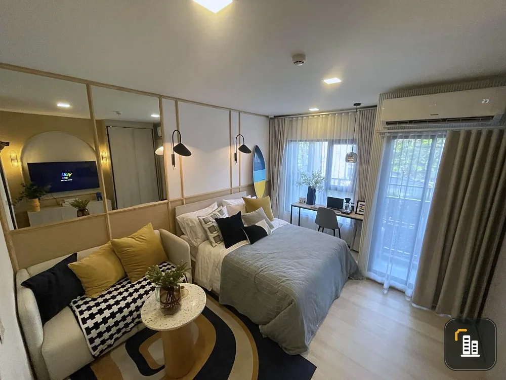 For sale, Flo by Sansiri, 12th floor, garden view, good location, nice to live in, interested, hurry and reserve now, don't wait, urgent.