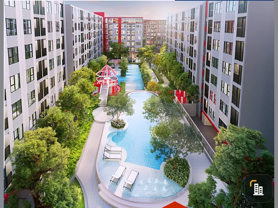 Selling down payment Kave Wonderland, 4th floor, pool view, good location, nice location, interested, hurry and reserve now, urgent.
