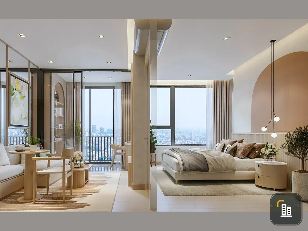Down payment sale, Reference Sathorn-Wongwian Yai, high floor, corner room, private, fully furnished, interested, hurry and reserve now.