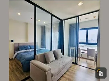 For sale: Niche Mono Charoen Nakhon condo with furniture, Chao Phraya River curve view, good price, book now