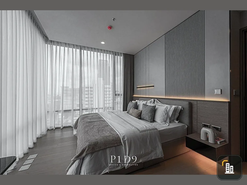 For rent: The Extra Phaya Thai - Rang Nam, beautifully decorated with built-in gray tones, good quality furniture, don't miss it.