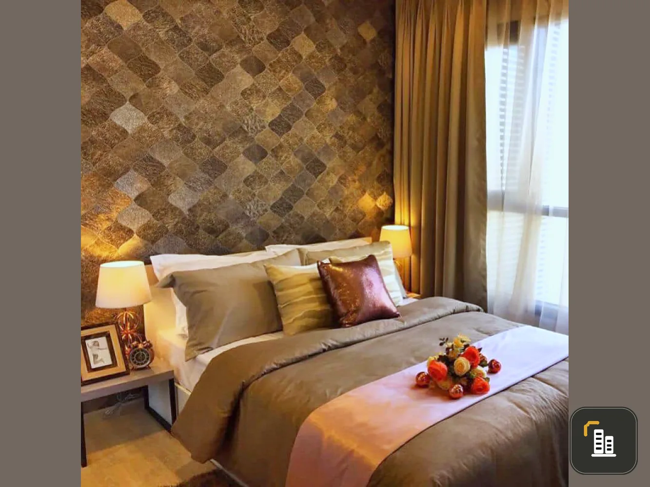 Condolette Midst Rama 9 for sale, very beautiful room, luxurious decoration, good looking, classy, feel superior, buy now