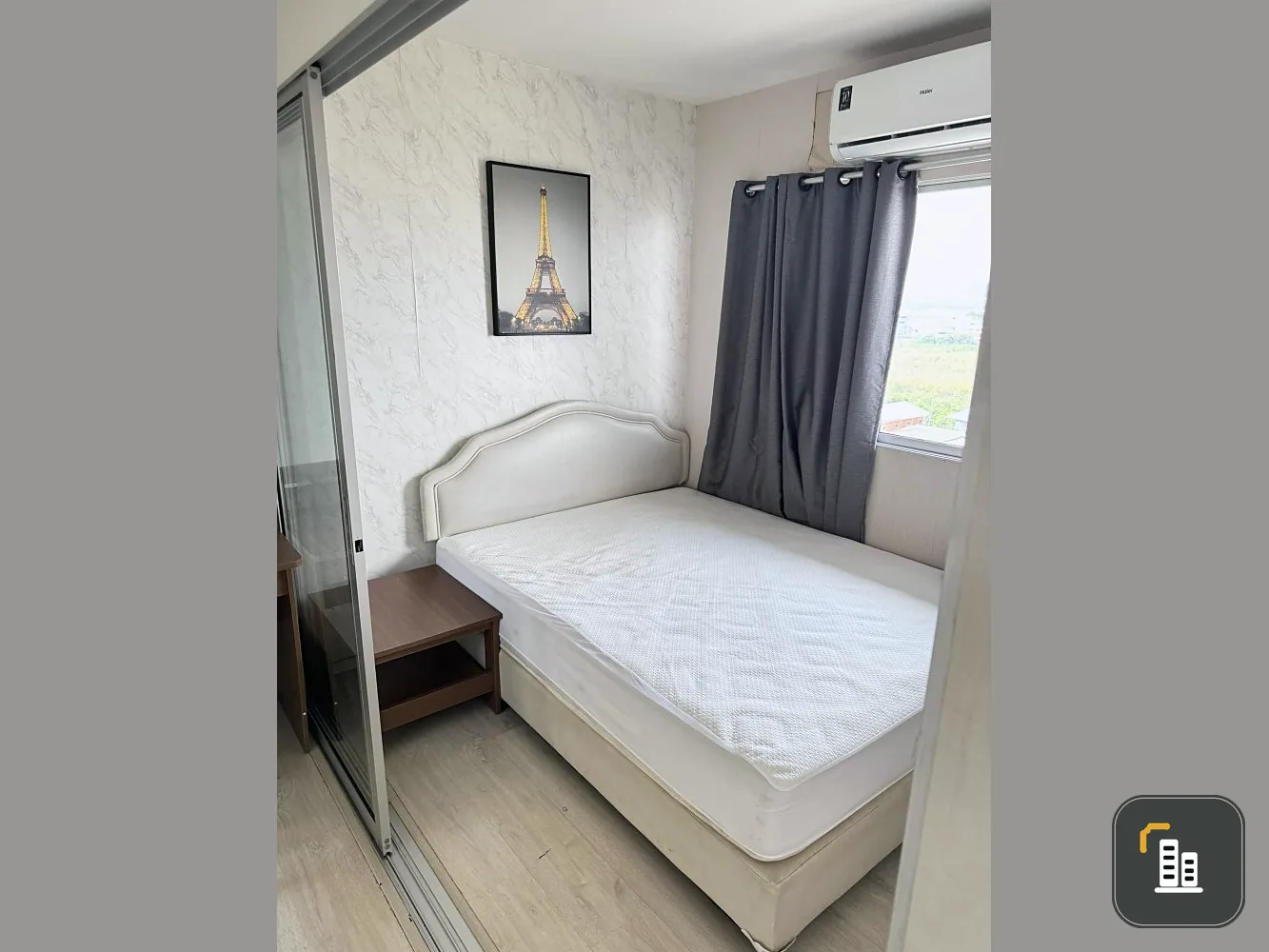 For rent: Plum Condo Park Rangsit Phase 1, Building A, 8th floor, fully furnished room, nice to live in, reserve now, hurry!