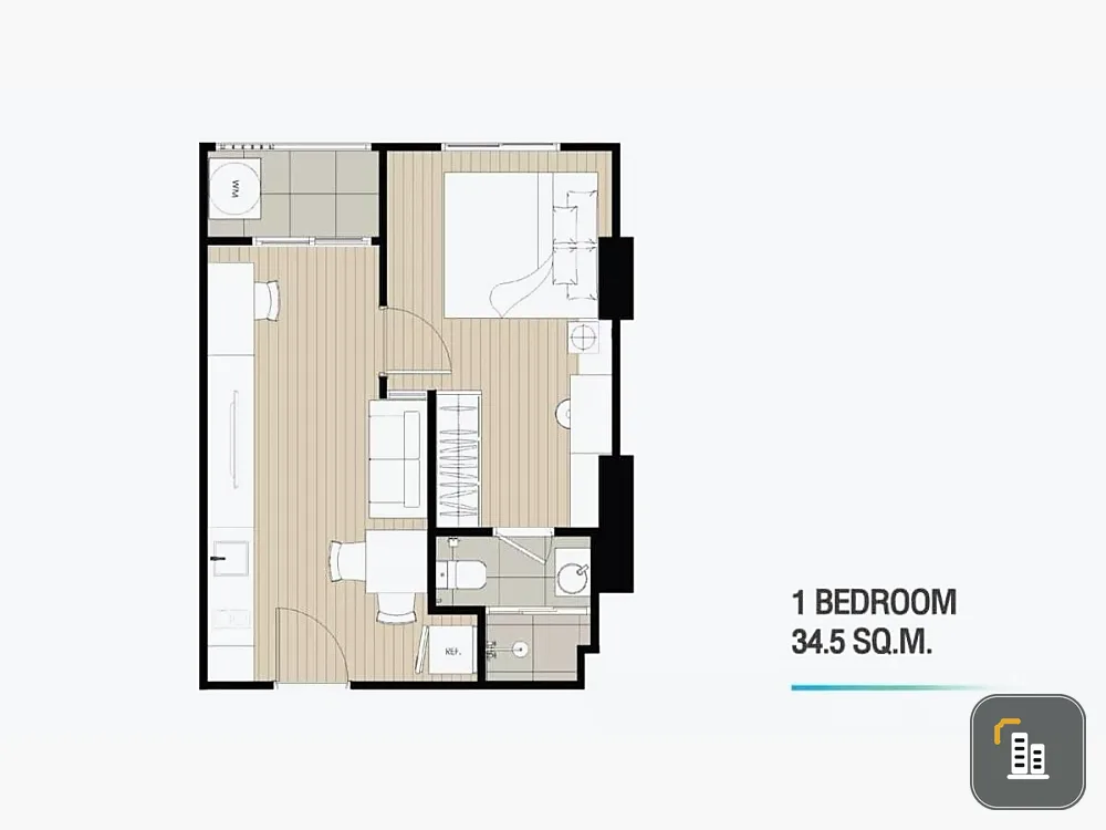 Down payment for sale, Ideo Sukhumvit - Rama 4, high ceiling, room faces north, not hot all day, very worth booking.