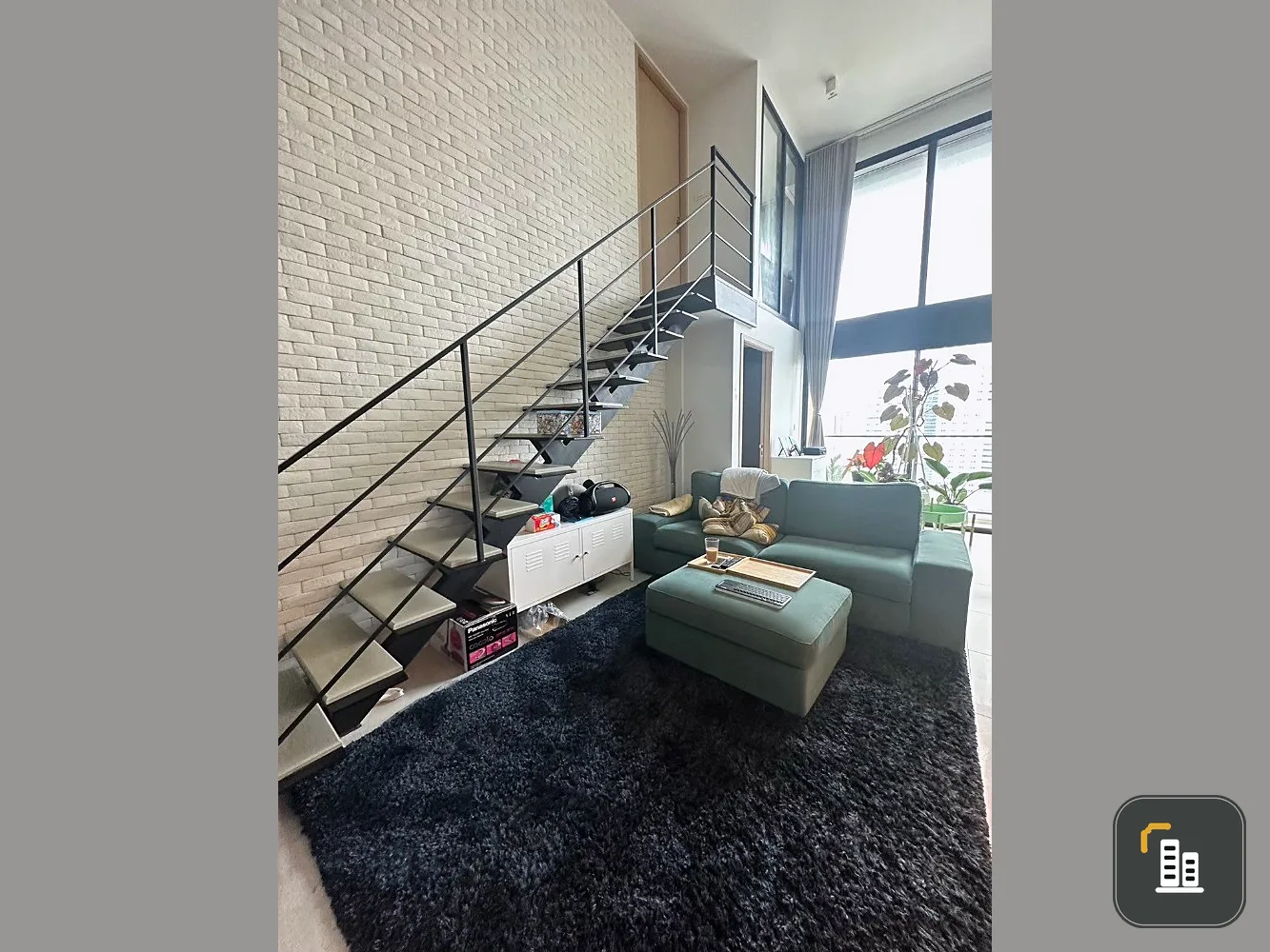 Condo for sale, The Loft Silom, high floor, duplex room, spacious, airy, you shouldn't miss it.