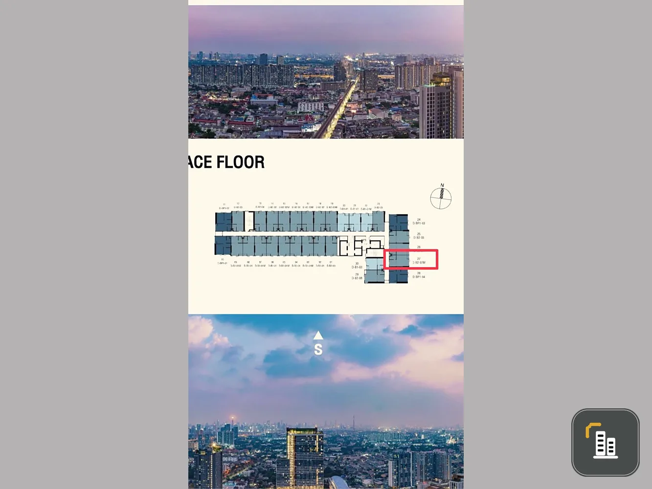 Selling a reservation slip for Origin Place Tao Poon Interchange, 24th floor, position 27, north side, not hot. Interested, please reserve now, urgent