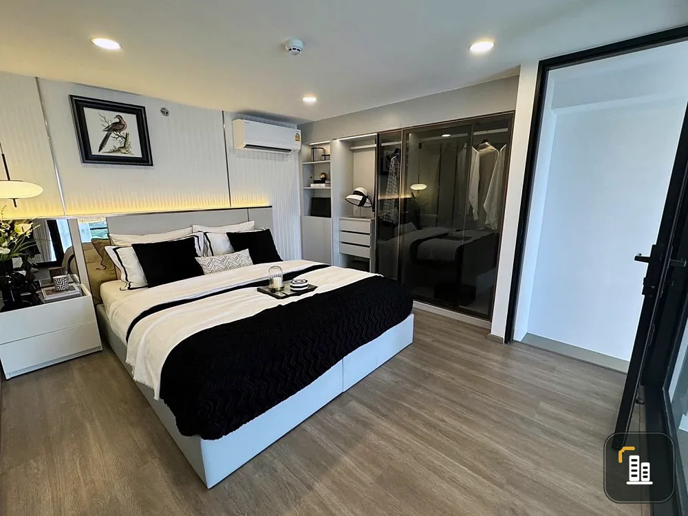 Selling down payment, So Origin Kaset Interchange, 15th floor, Duo Space room, 2 floors, interested in booking now, urgently.
