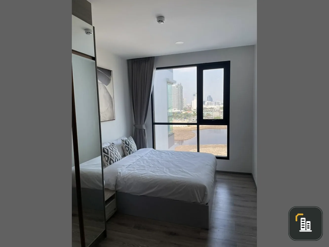 For rent, condo Knightsbridge Collage Sukhumvit 107, spacious room, comfortable, fully furnished, book now