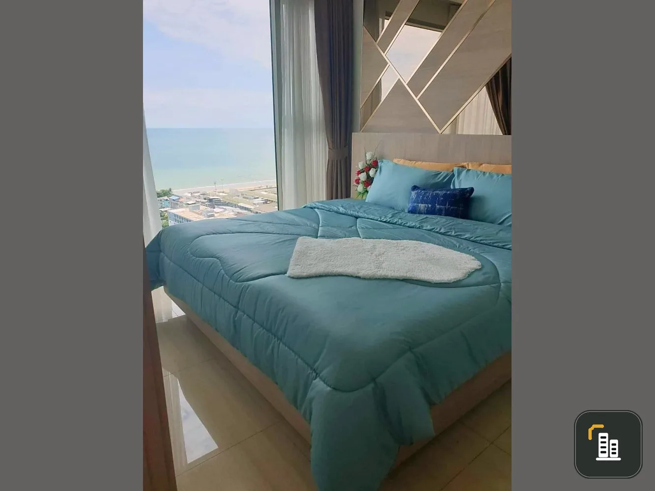 For sale, for rent, The Riviera Jomtien Pattaya (Jomtien), 28th floor, sea view, beautiful room, exactly as shown in the picture, hurry and book now.