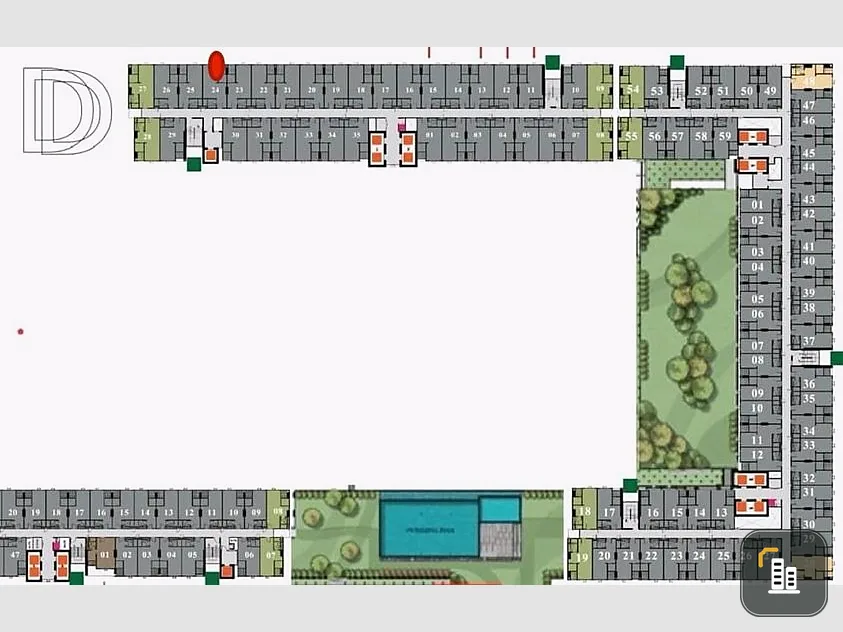 Selling down payment, Regent Home Bangna, 7th floor, good project, convenient travel, interested, hurry and reserve now, urgent.