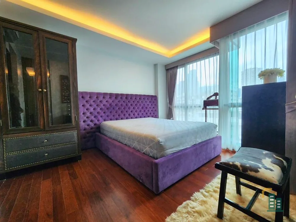 For rent: The Address Sukhumvit 61, 5th floor, room with a good view, no blocked view, fully furnished, ready to move in, reserve now, don't wait.