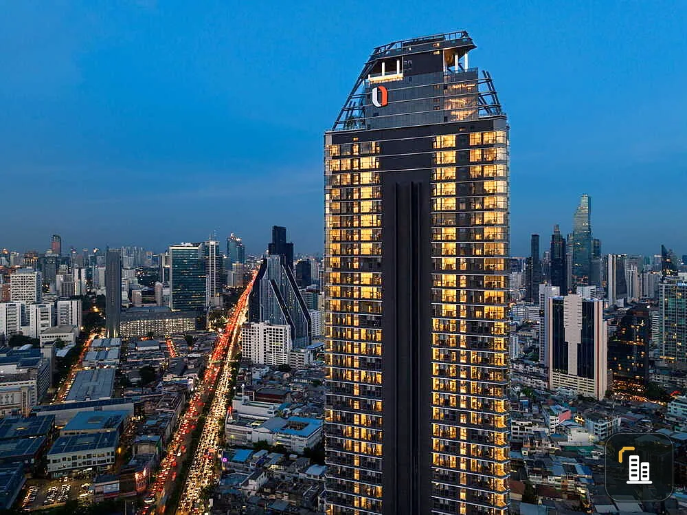 Condo for sale, Park Origin Chula Samyan, high floor, duplex room, spacious, comfortable, with lots of furniture. Reserve now!