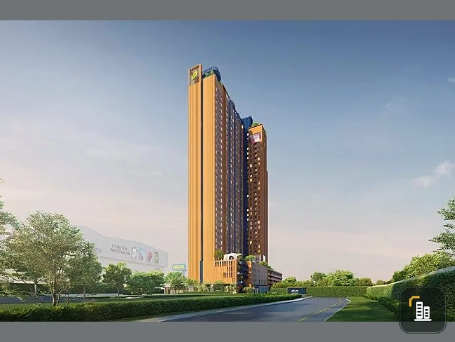 Selling down payment, Plum Condo New West Bangyai, 7th floor, not very high, fully furnished room with electrical appliances, hurry to reserve
