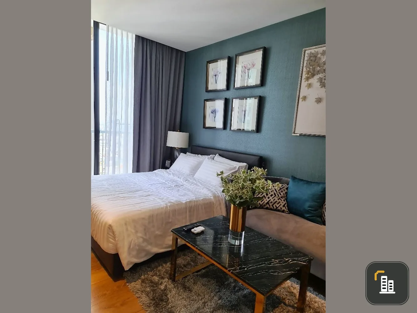 For sale: Park 24 Origin Phrom Phong, 24th floor, beautiful room, fully furnished, very comfortable, book now, don't miss out.