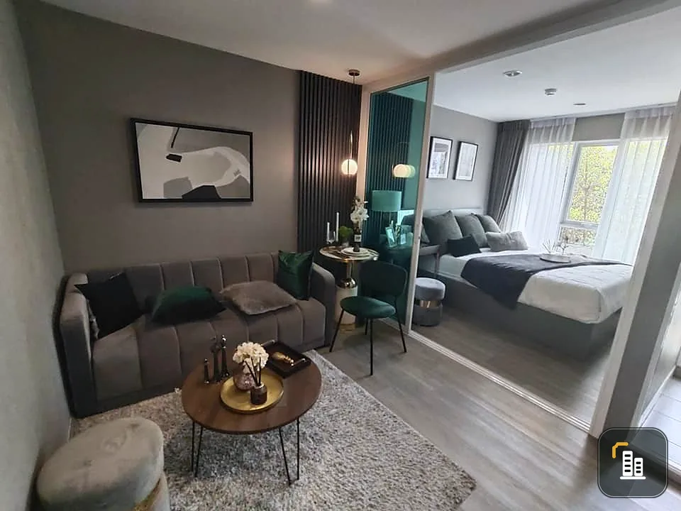 Down payment sale, Regent Home Bangna, Building A, 12th floor, not very high, Chao Phraya River view, no buildings blocking, hurry and reserve.