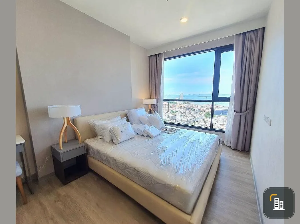 For rent, a super cool room! At Keen Center Sriracha, 31st floor, the highest, amazing sea view, book now, don't hesitate.
