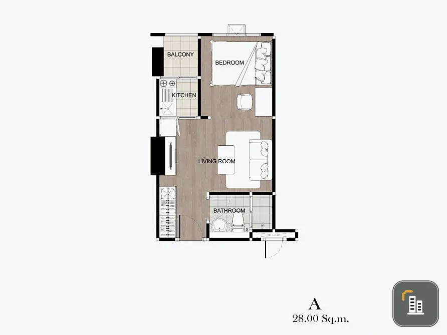 Selling down payment, Regent Home Bangna, 32nd floor, very good location, great location, full common area, don't just look.