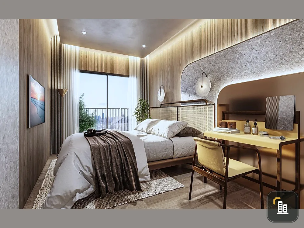 Down payment sale, Life Rama 4 - Asoke, high floor, Simplex room, south facing, very good river view, don't wait, come and reserve now.