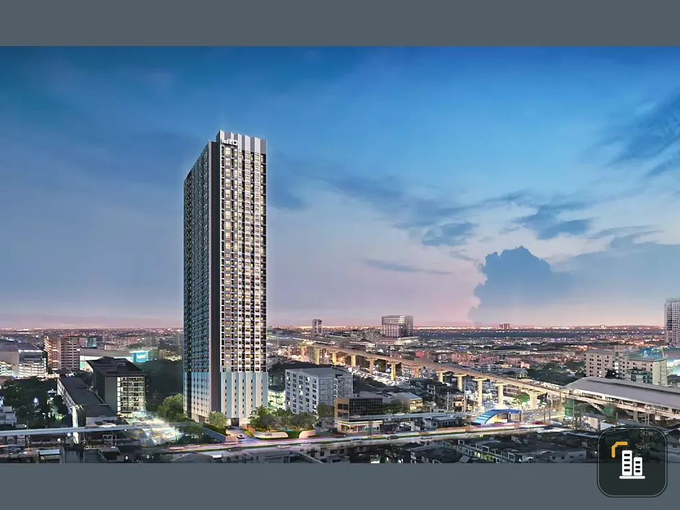 Down payment sale, Ideo Ramkhamhaeng - Lamsalee Station, high floor, spacious room, airy, comfortable, high view, interested, reserve now.
