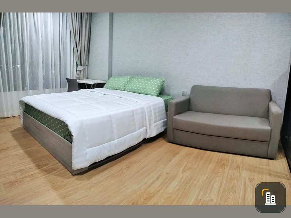 For rent Atmoz Kanaal Rangsit, a nice room, comes with complete decorations, book now, don't miss out, hurry!