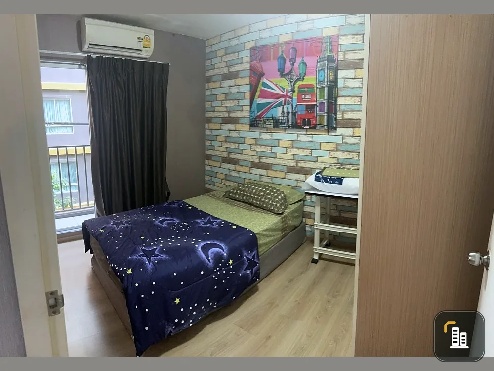 For rent, U Campus Rangsit-Muang Ek, 2 bedrooms, spacious and comfortable room, fully furnished, book now.