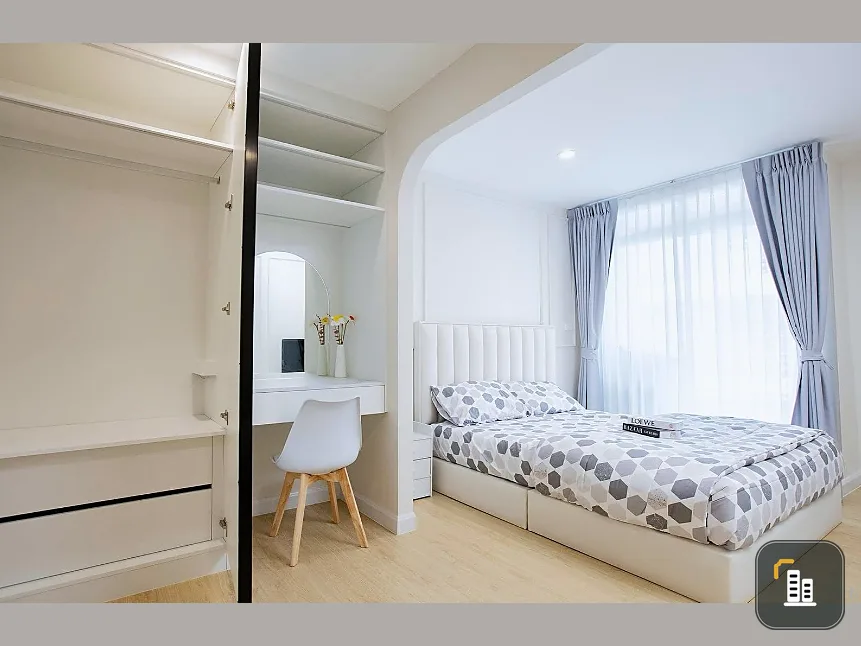 For rent: The Link Sukhumvit 50, spacious room, beautifully decorated, comfortable to live in, with complete facilities, don't miss it.