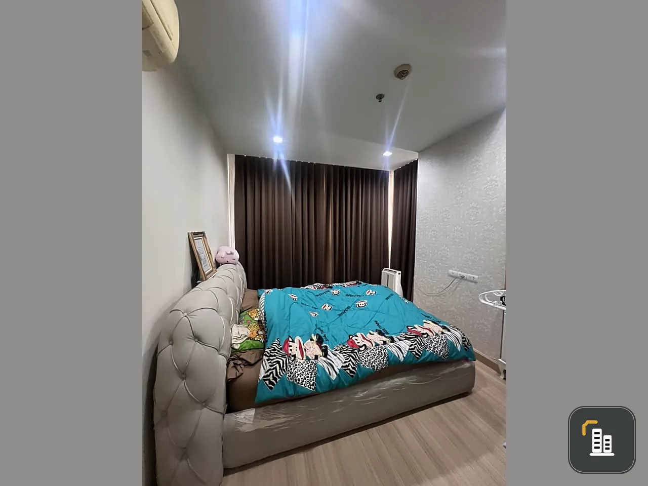 For sale:rent Ideo Verve Ratchaprarop, spacious room, comfortable, not cramped, high floor, beautiful view. You will regret it if you miss it.