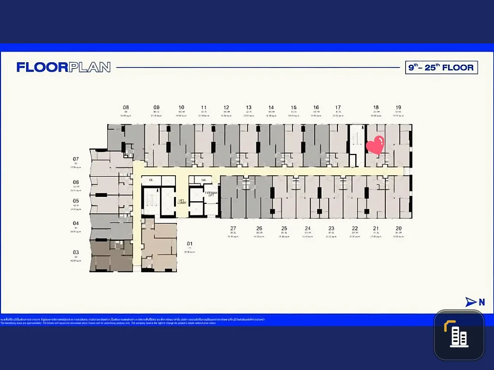 Down payment sale, Ideo Ramkhamhaeng - Lamsalee Station, Studio Hybrid 2 floors, 32nd floor, corner room, hurry and reserve now.