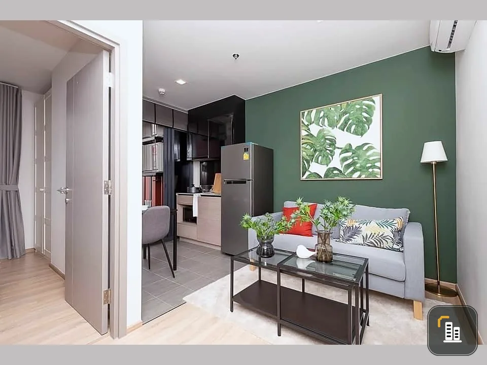 Condo for sale: The Base Garden-Rama 9, high floor, colorful room with electrical appliances, book now, get it first.